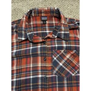 Patagonia Shirt Women's Size 2 Multicolor Plaid Flannel Button Up Outdoors